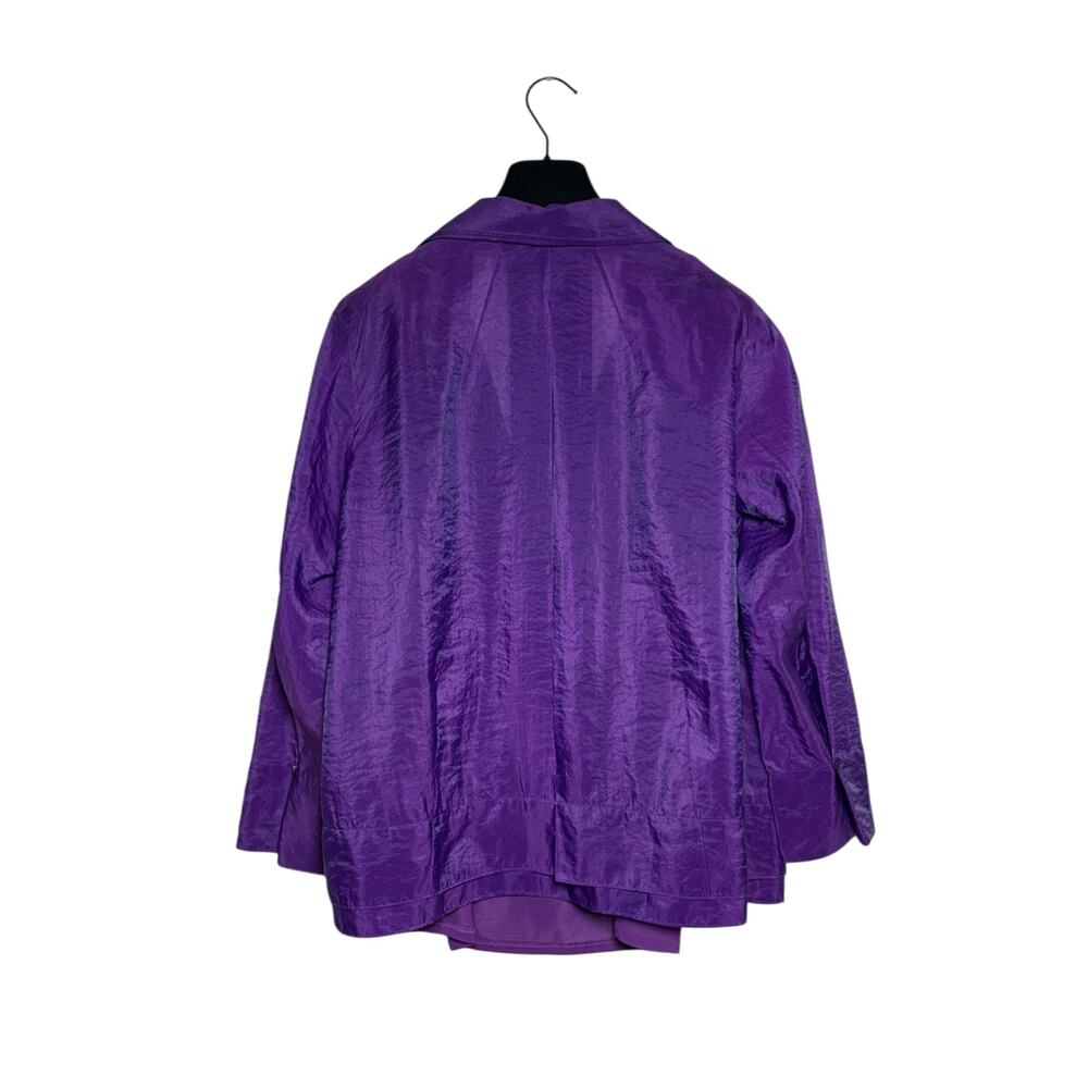 Donna Karan Vintage Purple Silk Blouse Size 10 - Picture 3 of 11